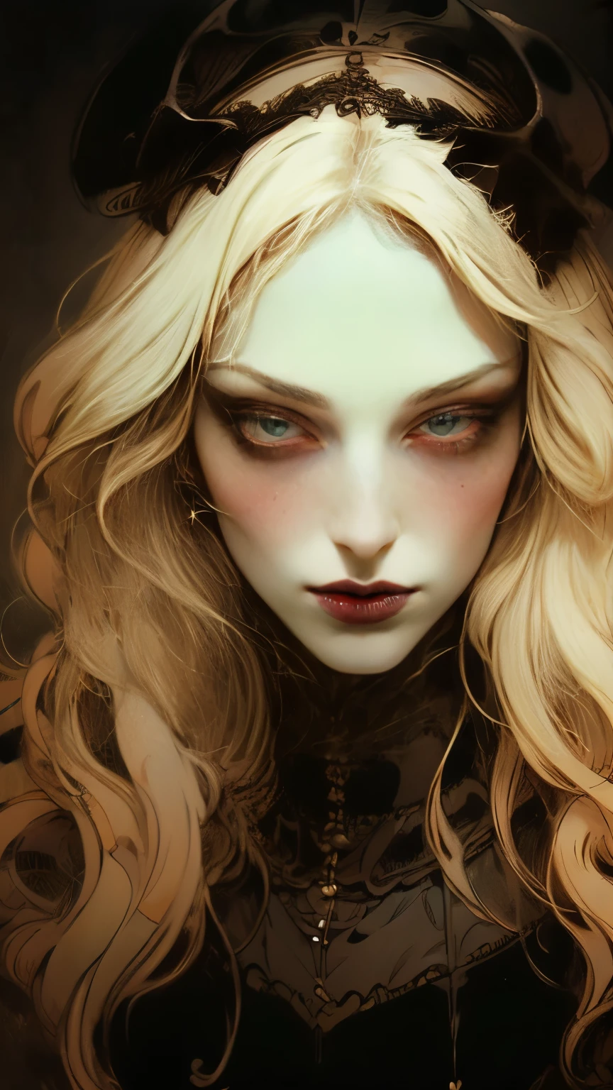 japanese vampire woman, (vampire), (goth vampire), 8K, ridiculous res , ((wide eyes)), Perfect face , Soft-bodied girl , pretty woman, perfect face , (Symmetrical), ((1 Girl)), average mature body , Natural body , (( Full Body Photo )), VERY FEMININE , alone, masterpiece, Highly detailed , Flawless Eyes , ((Detail eyes)), expressive Detail eyes, Gothic Beauty , pale, open your eyes , ( Medium body view ), realistic skin , I have some freckles , realistic skin texture, (( small breasts)), blush, super fine skin , smooth background , Shy face, Analog style, dark and melancholy lighting , Atmospheric, (( very long beautiful white hair )), ( Very long hair), wearing a sexy black Victorian skirt, Lace, Rift, underwear, Corset , stocking, beautiful face , cosmetic, Long eyelashes, beautiful legs , 4K, 8K, 35 mm, Intricate details, incredible details , Soft movie lighting , HDR, sharp focus , complex, Elegant, Center, Mysterious concept