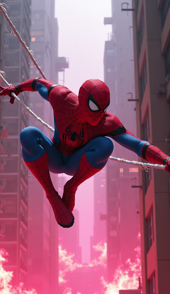 Spiderman in pink panties