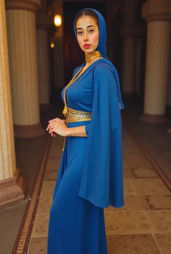 (8k, photo RAW, beste-Qualit, chef-d'work : 1,2), (Realstic, photo-realistic : 1,37), 1 girl, paysage urbain, nuit, pluie, humide, professional lighting, photon mapping, radiosity, European beauty Moroccan caftan wears covers her respectable whole body full body outfit Moroccan caftan