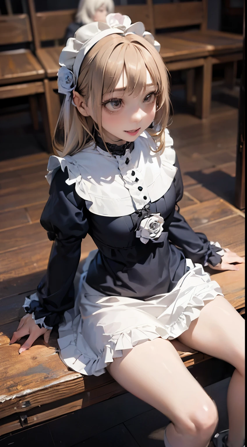 (masterpiece:1.2),8k, beautiful, high quality, ((Amazing Artwork:1.5)),
((Flexible and sexy posture:1.5)),(nsfw:1.2),
(gothic lolita:1.6),((ruffle,decoration rose dress:1.8)), (flower hair ribbon),thighhighs,
Cute girl, ((White skin:1.6)), (ahe face:1.8), ((Slim girl:1.5)), (:1.5), (( girl:1.5)),
pov,(naughty:1.7),(slut:1.8),
(On a dirty torture chamber:1.5), moody lighting, prison,
full body shot,