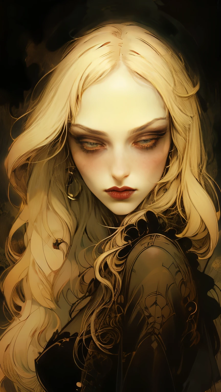 japanese vampire woman, (vampire), (goth vampire), 8K,  ridiculous res , ((wide eyes)),  Perfect face ,  Soft-bodied girl ,   pretty woman,  perfect face , (Symmetrical), ((1 Girl)),  average mature body , Natural body , (( full body photo)), VERY FEMININE ,  alone,  masterpiece,  Highly detailed , Flawless Eyes , ((Detail eyes)), expressive Detail eyes,  Gothic Beauty , pale,  open your eyes , ( Medium body view  ),  realistic skin , I have some freckles ,  realistic skin  texture, (( small breasts)),  blush,  super fine skin , smooth background , Shy face, Analog style,  dark and melancholy lighting , Atmospheric, (( very long beautiful white hair )), ( Very long hair),  wearing a sexy black Victorian skirt, Lace, Rift, underwear,  Corset , stocking,  beautiful face , cosmetic, Long eyelashes,  beautiful legs , 4K, 8K, 35 mm, Intricate details,  incredible details ,  Soft movie lighting , HDR,   sharp focus , complex, Elegant, Center,  Mysterious concept 