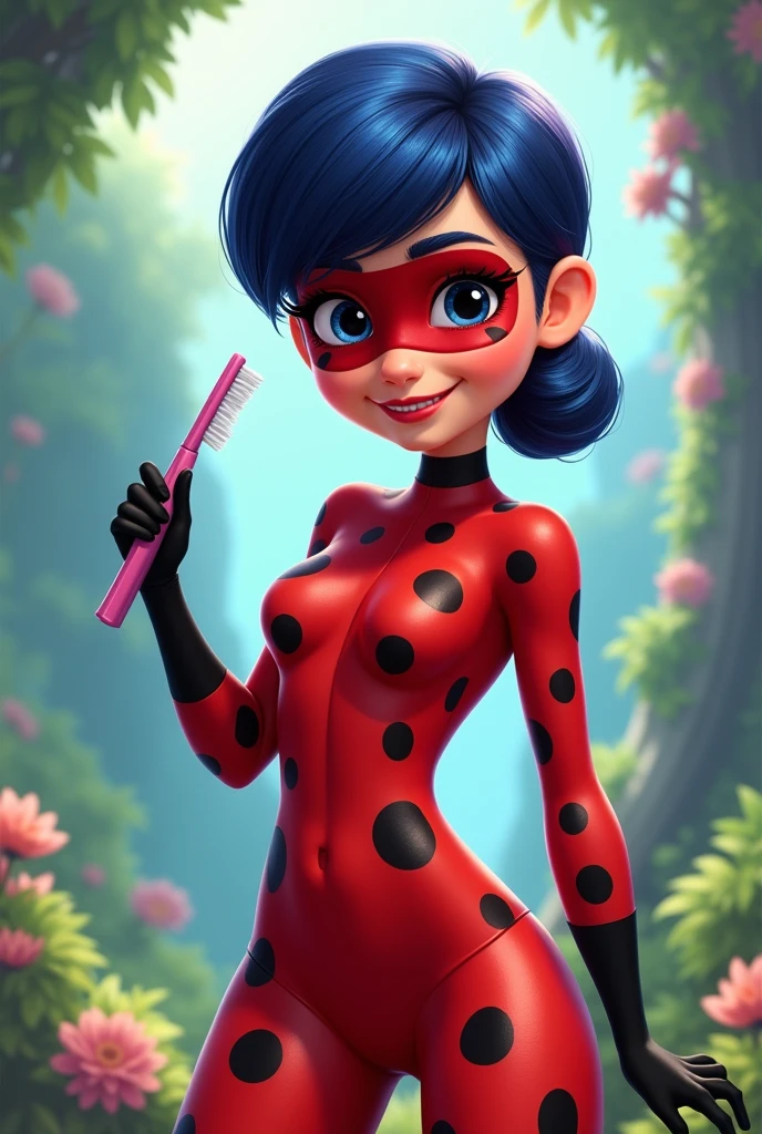 Crea a Ladybug (de miraculous ladybug) siendo enfermera
