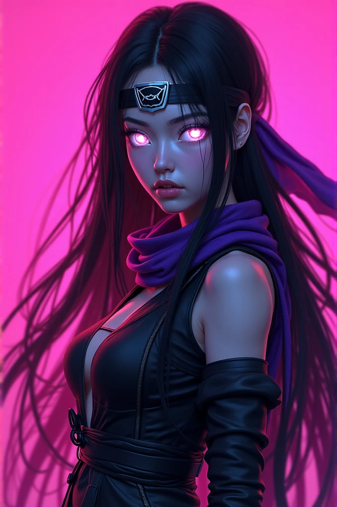 Make a unique purple sharingan