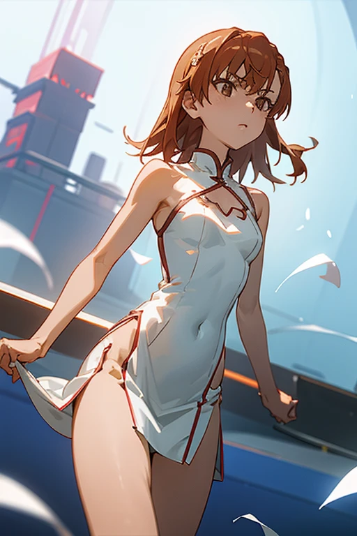 masterpiece, best quality,anime style, 1 girl,(((slender body))), (((small breast))),(((tennis uniform))),(((red tentacles bound the girl))), ((((restrained, arms behind back)))),((((cum)))), (beautiful face), (((short hair))), (((straight hair))), ((((brown hair)))),detailed beautiful skin, (perfect hands, perfect anatomy)