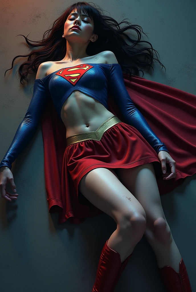 obra-prima da Supergirl, bela menina loira da Alemanha ((sentado em uma cadeira vintage, pernas abertas, mostrar dedo de camelo, Lacy red silk bikini with Superman symbol)), loirinha de olhos azuis brilhantes, bairros residenciais, decote, Very detailed lighting, Dramatic, trending digital art in Artstation 8k HD realistic detailed high definition, detalhado, textura da pele, hiper detalhado, textura de pele realista, armadura, melhor qualidade, ultra alto nada, (fotorrealista: 1.4), alta resolução, detalhado, foto crua, sharp re, por Lee Jeffries Nikon D850 Film Fotografia de Stock 4 Kodak Portra 400 Camera F1.6 Lens Rich Colors Hyper Realistic Texture Dramatic Lighting UnrealEngine trend in ArtStation Cinestill 800, biquini transparente, Superman S symbol in the background.