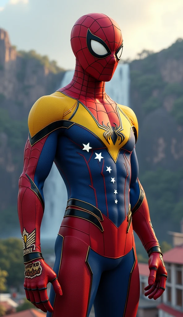 Spider-Man with the Brazilian shirt