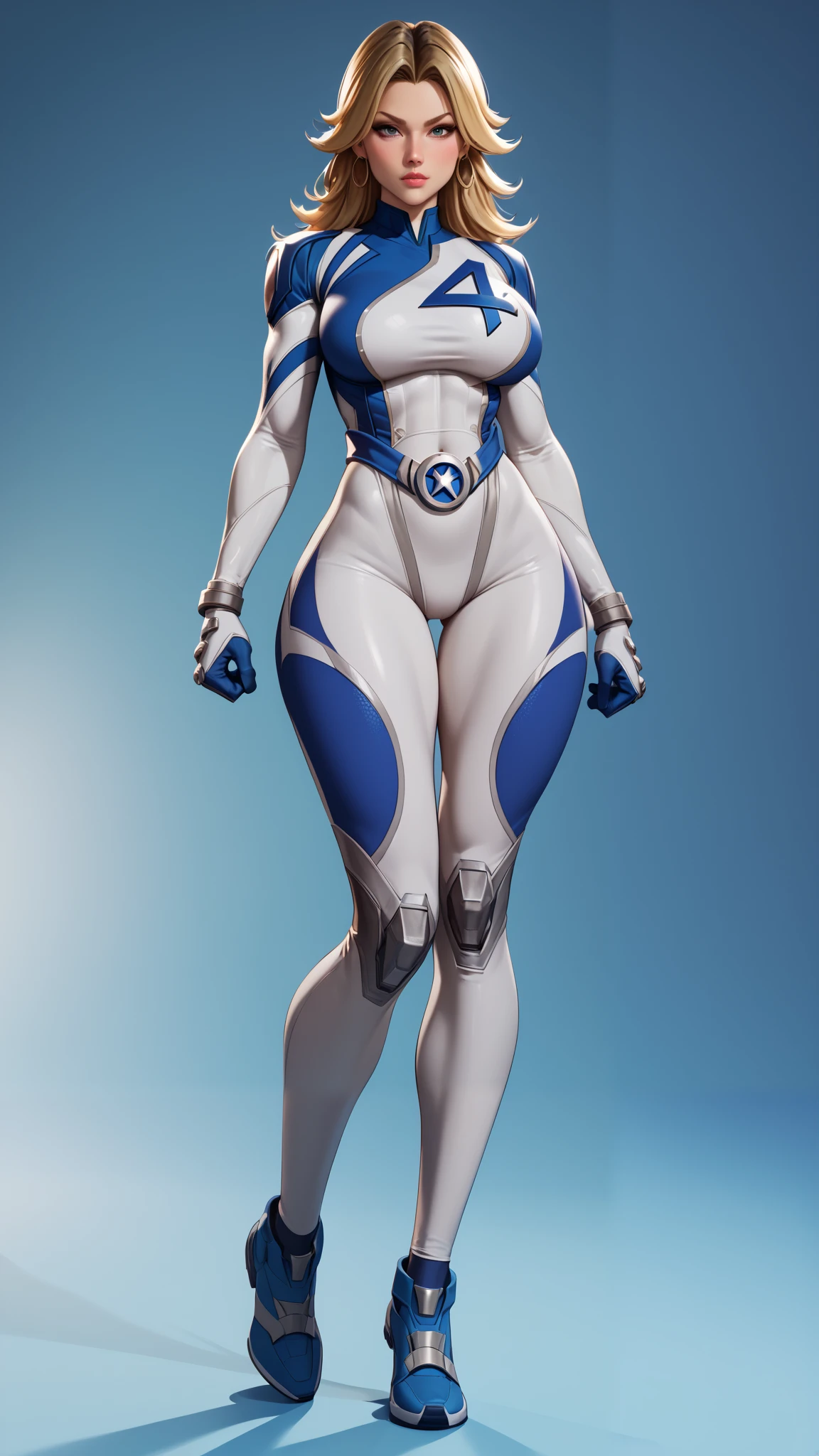 score_9, score_8_ up, score_7_ up, score_6_ up, masterpiece, One Woman , thigh thickness,( super high res, highest image quality taken by Ki,Extremely fine and detailed details ,24K,)、( slender model body shape :1.5,Huge long breasts, VERY SLIM WAIST, tight waist, thick thighs, long legs ,belly button)
One Woman の子, Forehead:1.3,asymmetrical, sue storm from Marvel rivals, bodysuit