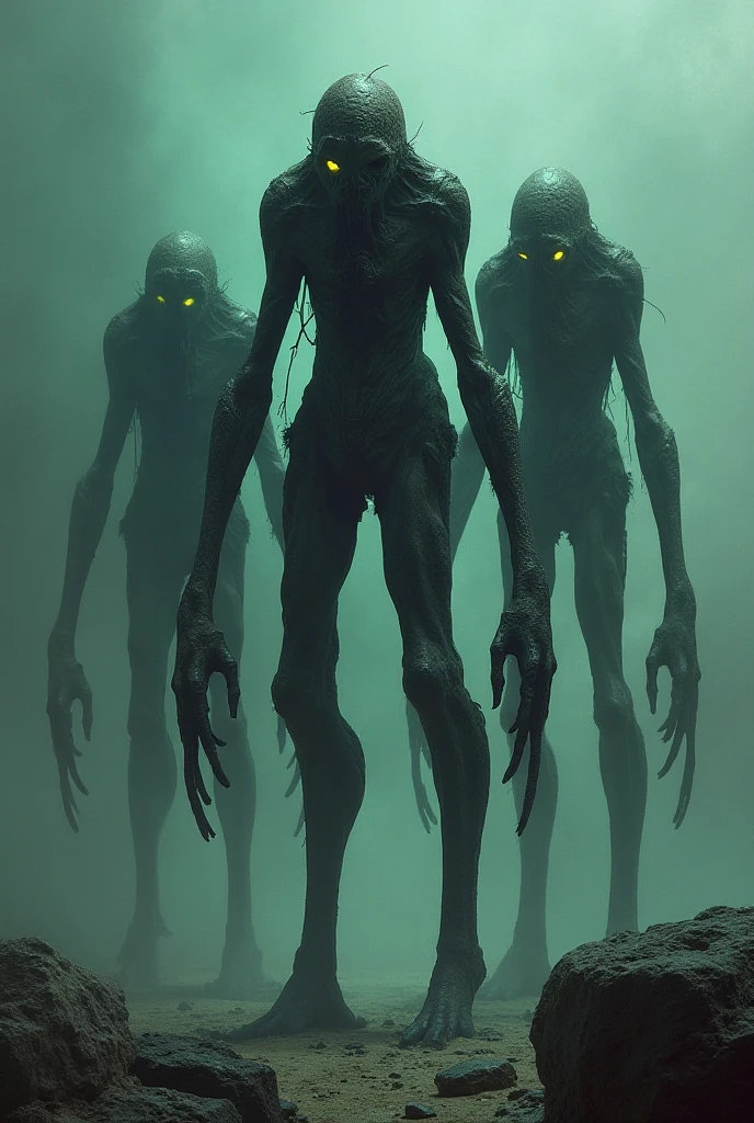in (medium full shot:3.1) of lot of characters from (metal hurlant magazine:3.1), inspired by style of Zdzislaw Beksinski art, in apocalypse in chaotic world, transparent and slimy creatures  (with Creepy, Sci-Fi, Fantasy and Horror:2.9) retro sci fi, Horror movie, ((Cinematic film)), ((Ultra Detailed)), Complex, ((Sharp Focus)), Object Texture, Studio Photo, Complex Details, ((Highly Detailed)), Photo Real Style, ((Hyper-realistic)), High Dynamic Range, ((Realistic Textures)), 8K UHD, Nikon D 850, Kodak Portra 400, Fujifilm XT, 3D rendering