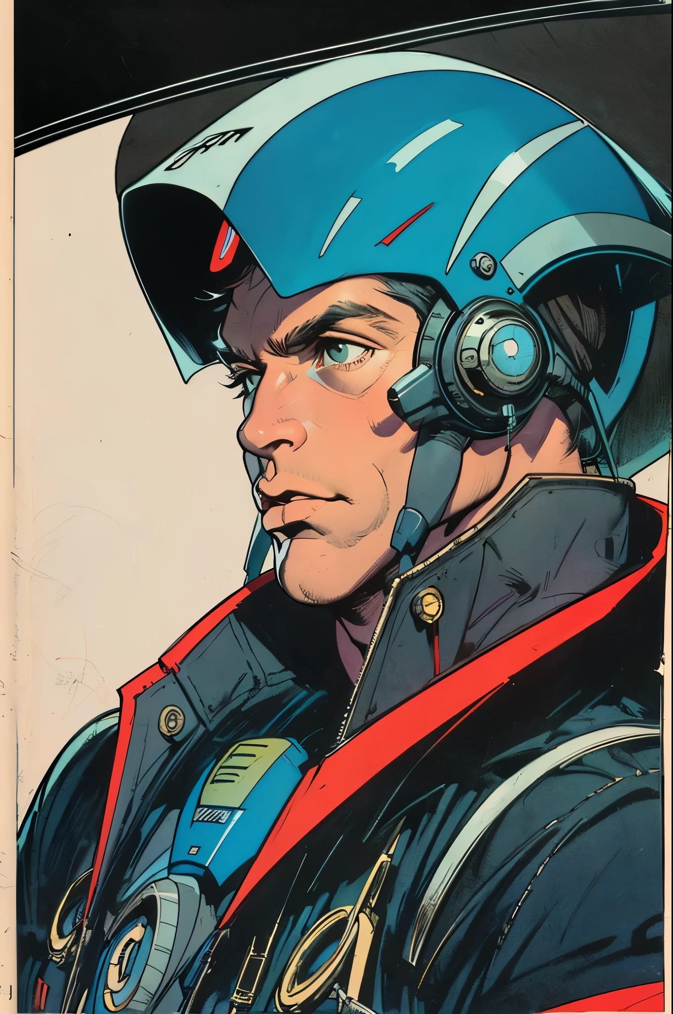 (((masterpiece,ultimate best quality))),(retro vintage movie poster),(((futuristic))),(((background: Incredibly Simple))),ultravoyager stranger man