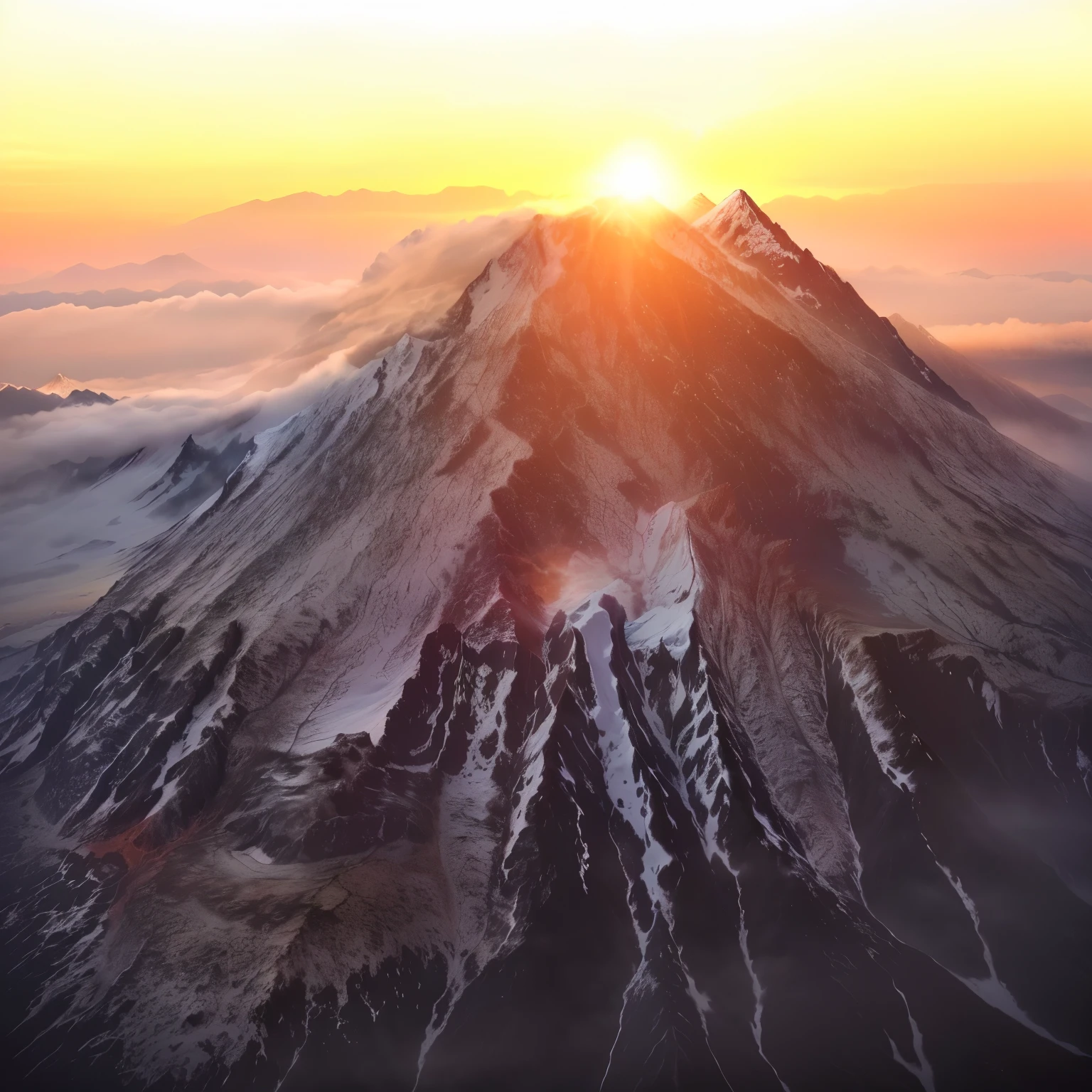 Mountain air setting against the sunset , at snowy Fuji Mountain sunrise , Mount Doom, mount Fuji, m . Fuji, volcano setting, the sun rises between the two mountains, Fuji choko, Mountain sunrise , mount Fuji background, Japanese Mountains, mount Fuji in the background, volcano, mount Fuji on the background, volcano landscape, active volcano
