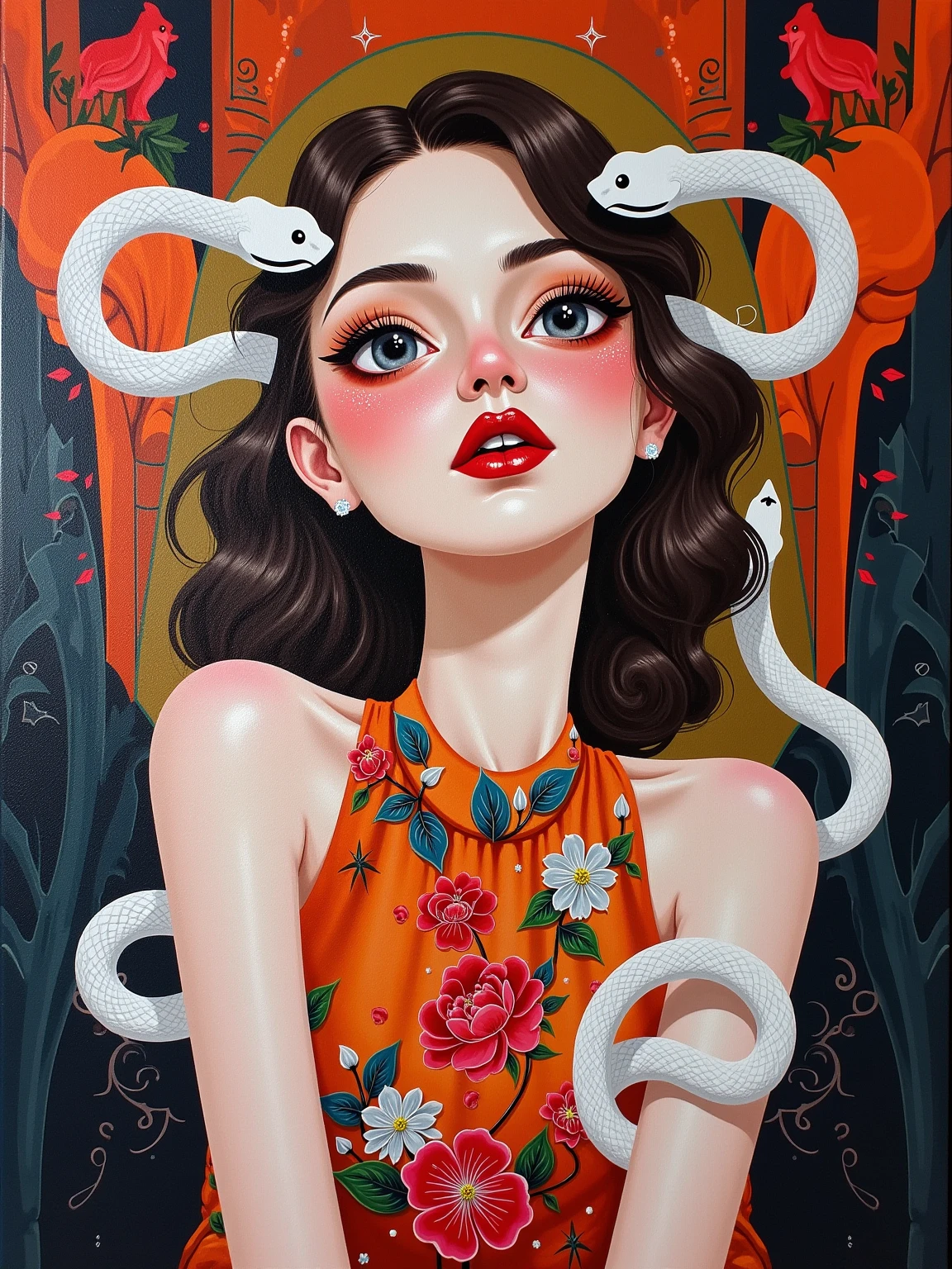 a cute cat girl, 1girl, beautiful detailed eyes, beautiful detailed lips, extremely detailed face and features, long eyelashes, cat ears, cat tail, sitting on a branch, soft lighting, warm color palette, intricate details, photorealistic, 8k, high quality, masterpiece, digital art, detailed background, beautiful nature scenery