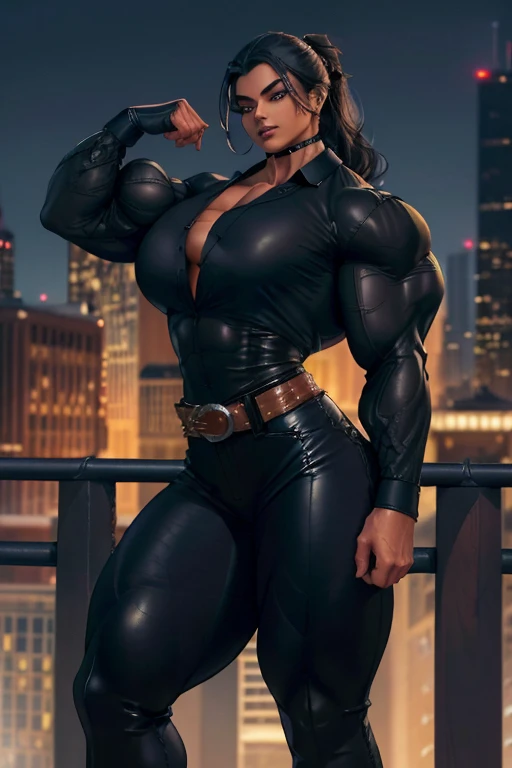 Realistic Huang Tingting, Delicate and messy short black hair, The middle view is, delicate skin, Detailed body, Muscular, Alone, Slip on a gleaming latex shiny leather bondage suit, humongous large breast, Thigh thick, Wide hips, Muscular的手臂, 占有量ulging veins in body, vein, muscle veins, Abs, Thigh thick, eBlue eyes, Natural skin texture, skin detailed, Skin glows, Skin glows, Wet skin, soaking, Skin glows, oilly skin, in the mediterranean, hight contrast, Realistic skin, skin pore, intricately details, with black background, hight contrast, Realistic skin, skin pore, intricately details, RAW photos, , glossy lips, lusciouslips, pretty nose, lifelike rendering, Immersive atmosphere, lightand shade contrast, Moody light, Perfect female body, Realistic skin, skin pore,futa,the block,Erected