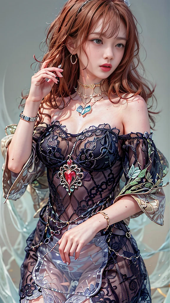 A young beautiful woman, very elegant, black light, very tight sexy short summer dress, highly detailed, hyper realitic, photo realistic, fractal gems, fractal crystals, intricate details, hyperrealistic, octane render, very colorful, vibrant, cinematic, ornate, luxury, elite, photography by Paolo Roversi! contemporary Italian fashion --auto --s2