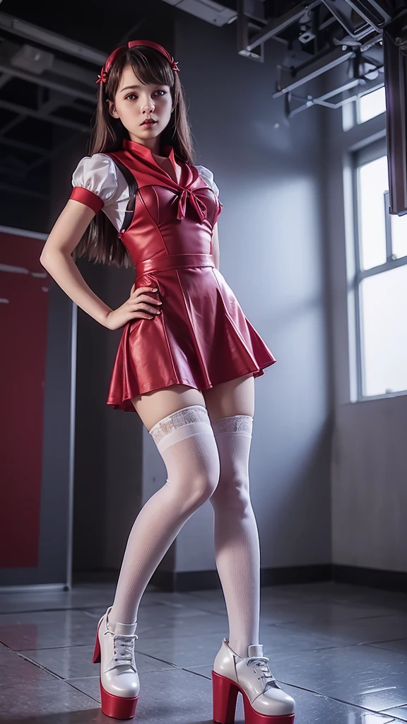 (masterpiece, highest quality:1.2), 1 girl, alone,Are standing_Split,,(masterpiece, highest quality, Realistic, High resolution, photo shoot, :1.3), run-6500-v1.1, (Raw photo:1.2), (PhotoRealistic), Beautiful detailed girl, Very detailed目と顔, Beautiful and detailed, Large file size, High resolution, Very detailed, highest quality, [masterpiece:1.6], Awareness-raising, Very detailed,One Girl, MazingerＺSayaka&#39;bow, The King of Fighters characters, portrait Zodiac Knight Girl, mai shiranui, Kschaert Krentz Key Art Feminine, Zodiac Knight Girl, Misato Katsuragi, Marin Kitagawa Fanart, Created by Anime Painter Studio, fighting game character, Gainax Anime Style, Female anime characters