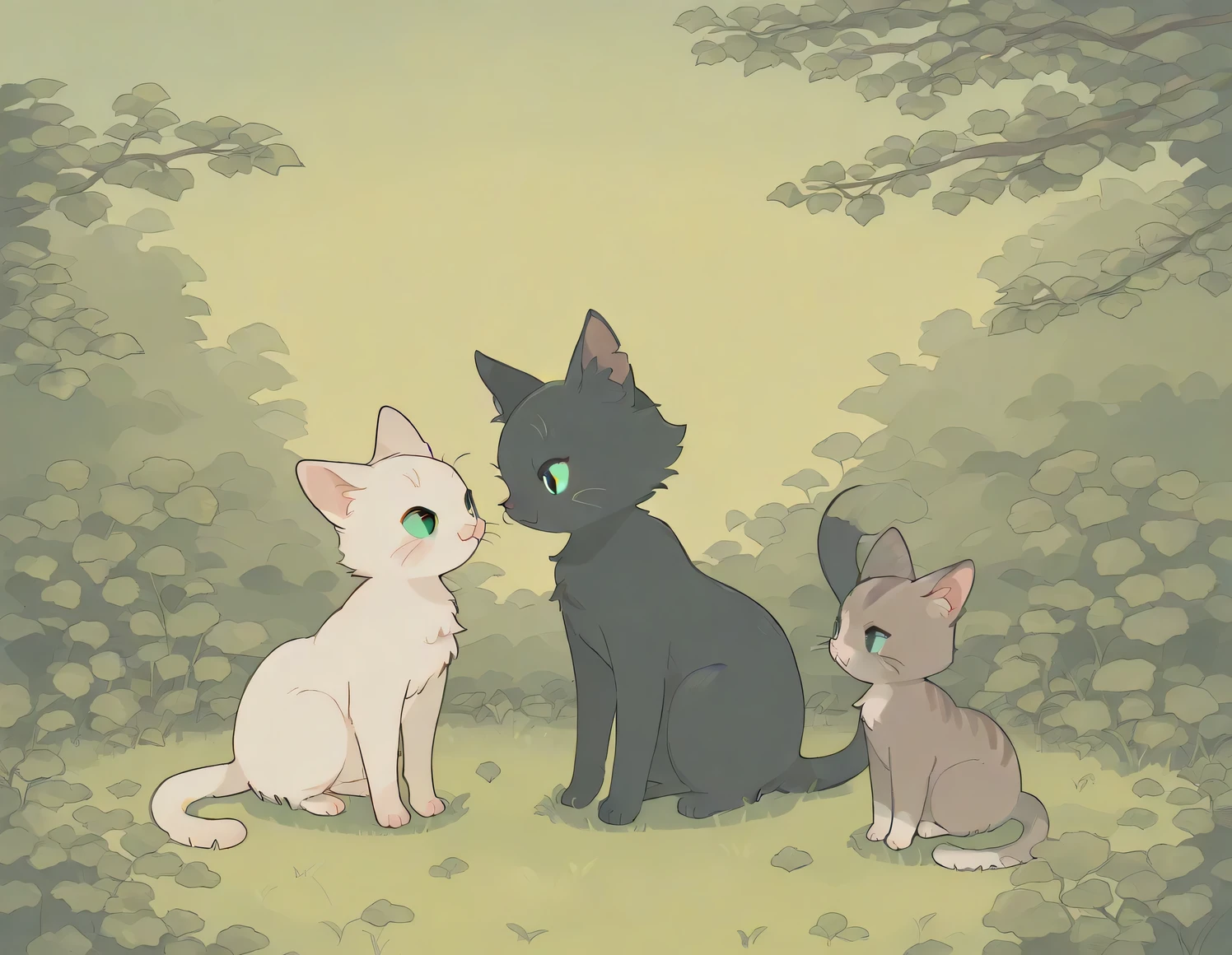 (masterpiece), (best quality), (ultra-detailed),
animal, cat,