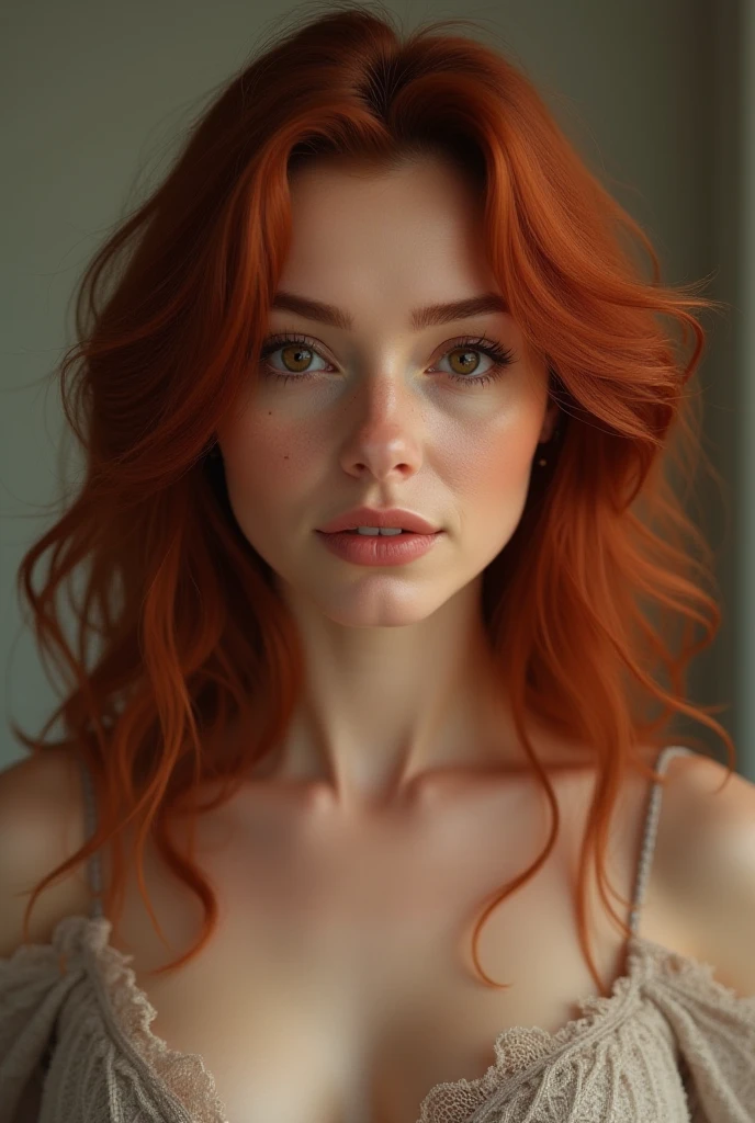 (8K, RAW photo, Highest Quality),(Epic Realistic:1.5), A girl, Dynamic posture,erotic face, sexy dress,(詳細な目:0.8),(looking at the camera:1.4), (Highest Quality), (better shadow),intricate details,Cinematic,((Skin:1.4)),night cafe, (Long red hair with ponytail:1.3),dark studio,(HDR:1.5),Detailed, Muted colors, freckles, 25mm, f/1,2, Depth of field, bokeh, beatiful face, ultra detailed skin, perfect sparkling eyes, pores skin, vellus hair, Muscle tone and definition, fabric stitching, fabric texture, wood grain, stone texture, well defined pupils, Protruding limbal ring, high contrast eyes, finely detailed features:0.7):0.7]