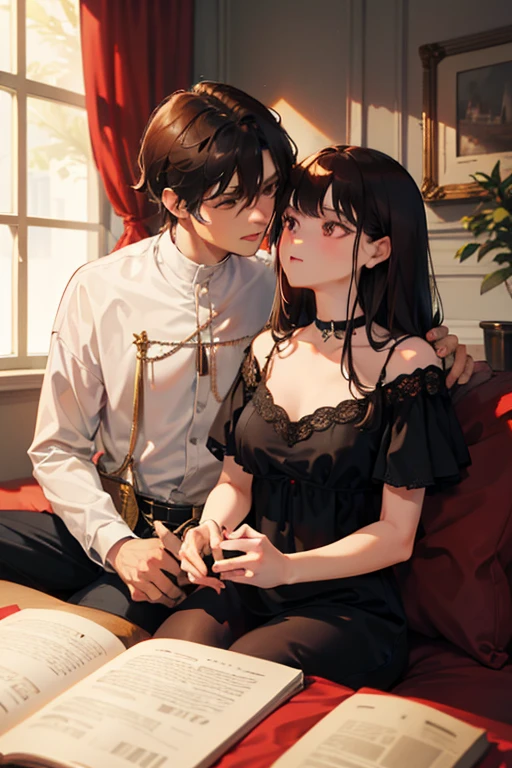 (((8k))), ((best quality)), ((masterpiece)), ((very high detailed)), ((very high detailed fantasy of mother and son together:1.6)), ((son and mother as a couple portrait)), mom standing in front of her son showing her lingerie, son sit in the chair watching his mother body, mom face is flushing, 8k, cinematic light, realistic photo, octane rendering, centered, Masterpiece, 35mm,