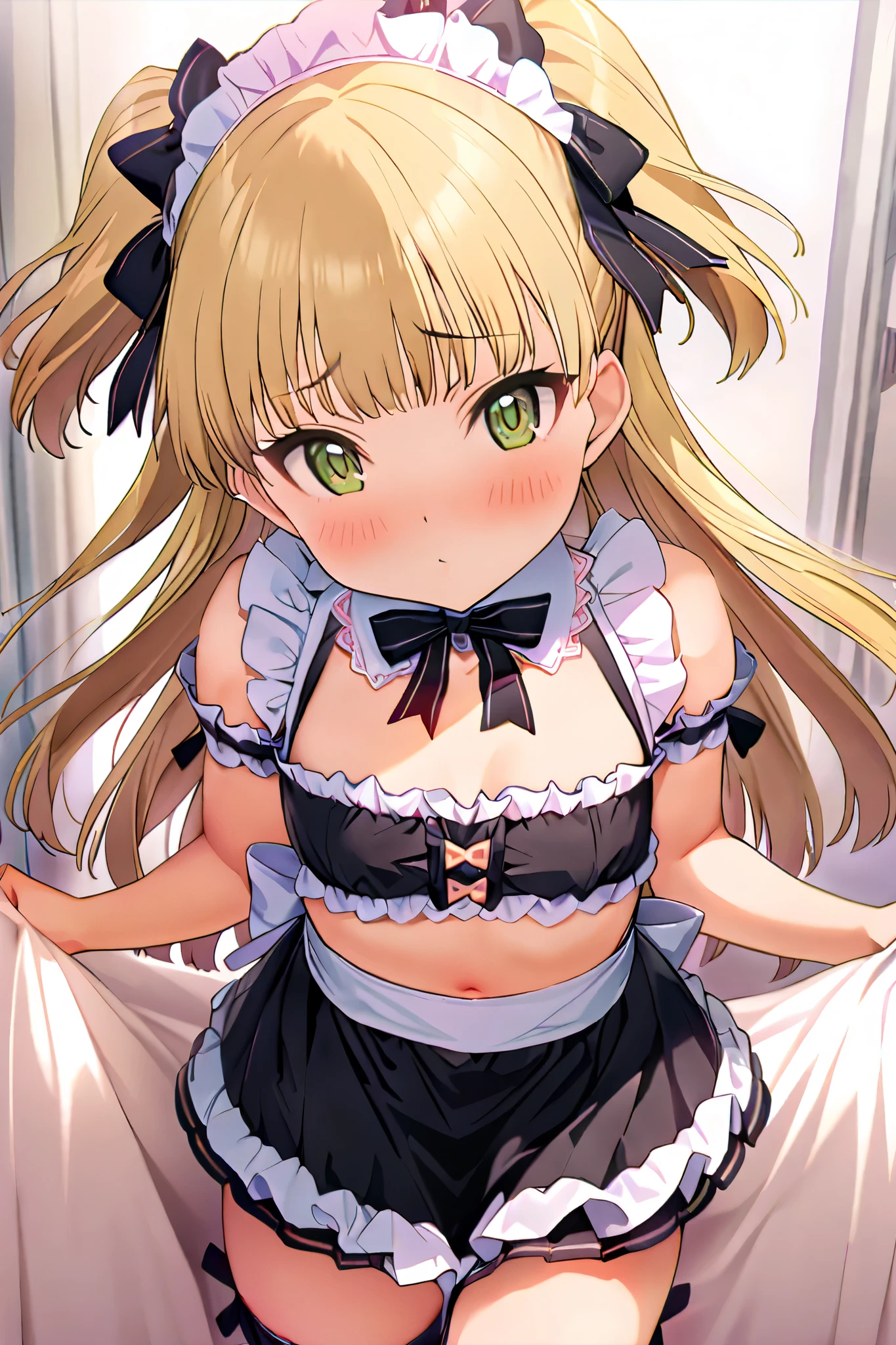 NSFW、super high quality、(masterpiece)、2people々々々girl、[3D images:1.5],charming eyes、earrings,mouth mask、black mask、NSFW、(highest quality, masterpiece:1.2), (1 girl, 一people々々々in:1.2), cute,Very embarrassing panic smile,drooling, , detailed background, (looking at the viewer, 一people々々々in focus:1.2), light shines on your face, null, blue null, cowboy shot, sunlight, Lens flare, Depth of written boundary, scenery, open your mouth, Kanata konoe, long hair, purple eyes, blonde hair, straight hair, ,Are standing,white clothes、frills、black ribbon、(Black skirt lift))、((Light blue lace panties)),sexy pose　Bewitching、black knee socks、Show panties through stockings、looking at the viewer、panty shot、Composition from the front、looking at the viewer、You can see her pink panty shots and slender body.１people々々々々&#39;Japan１８1歳girl、一people々々々in、slightly disheveled hair、頭からつま先まin全身、少しfrom belowの構図、lift up the skirt、show underwear、注目の下in、delicate underwear、(((Show off your underwear)))、open your legs、hands are fixed、No hair ornament、blush、sweaty、breathing heavily,,looking at the viewer,dramatic,、(Full body Esbian)、14 years、((low position,from below:1.5))、Sticky hair、messy hair、Detailed garbage pile on background、(裸inTシャツ一枚着てる:1.5)、dark room、Scattering of food waste、(used condom sand:1.4),absurd, High resolution, (anime style:1.1), ((table top)), ((highest quality)), (Super detailed), (beautiful), 一peoplein, beautiful face、(lift)、(信じられないほど汚い部屋inゴミの上に座っている、cute操作スマートフォン:1.4)、部屋はゴミinいっぱいinす、Garbage with rolled tissue、There are also cockroaches、Bruise、girl1people、hair between eyes、side ponytail、Black necklace、clavicle、No sleeve、black dress、No sleeveドレス、halter neck、pleated skirt、black gloves、looking at the camera、half closed eyes、No expression、smile、double V、ストリートmasterpiece、highest quality: 1.0)、