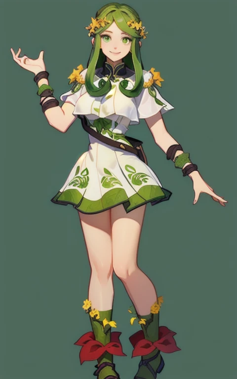 ancient wind,Costume skirt,Black stockings,There are metal ornaments on the body
