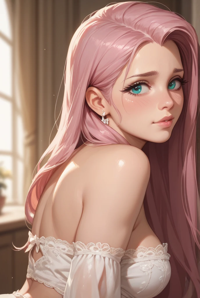 (Description: Cute girl, soft lighting, seductive poses, pink or white hair with colorful details), (masterpiece), (8k wallpaper CG UHD), (best artist), (best quality), (best brightness), (best singer), (best style), (small breasts) --auto --s2