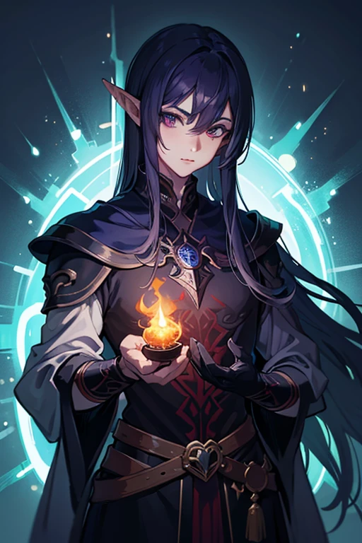 Una obra maestra, Muy detallado, ultra detallado, solo:1.6, female, long dark blue hair, straight hair, golden eyes with slit pupils, scales on arms, large breasts, tall, elegant dress, priestess, gentle smile, stone temple outdoors, large clawed hands, tail, draconic horns, fall forest, close up, wide smile, parted lips, long thick lashes, half lidded eyes, saintess, nun habit, conservative clothes