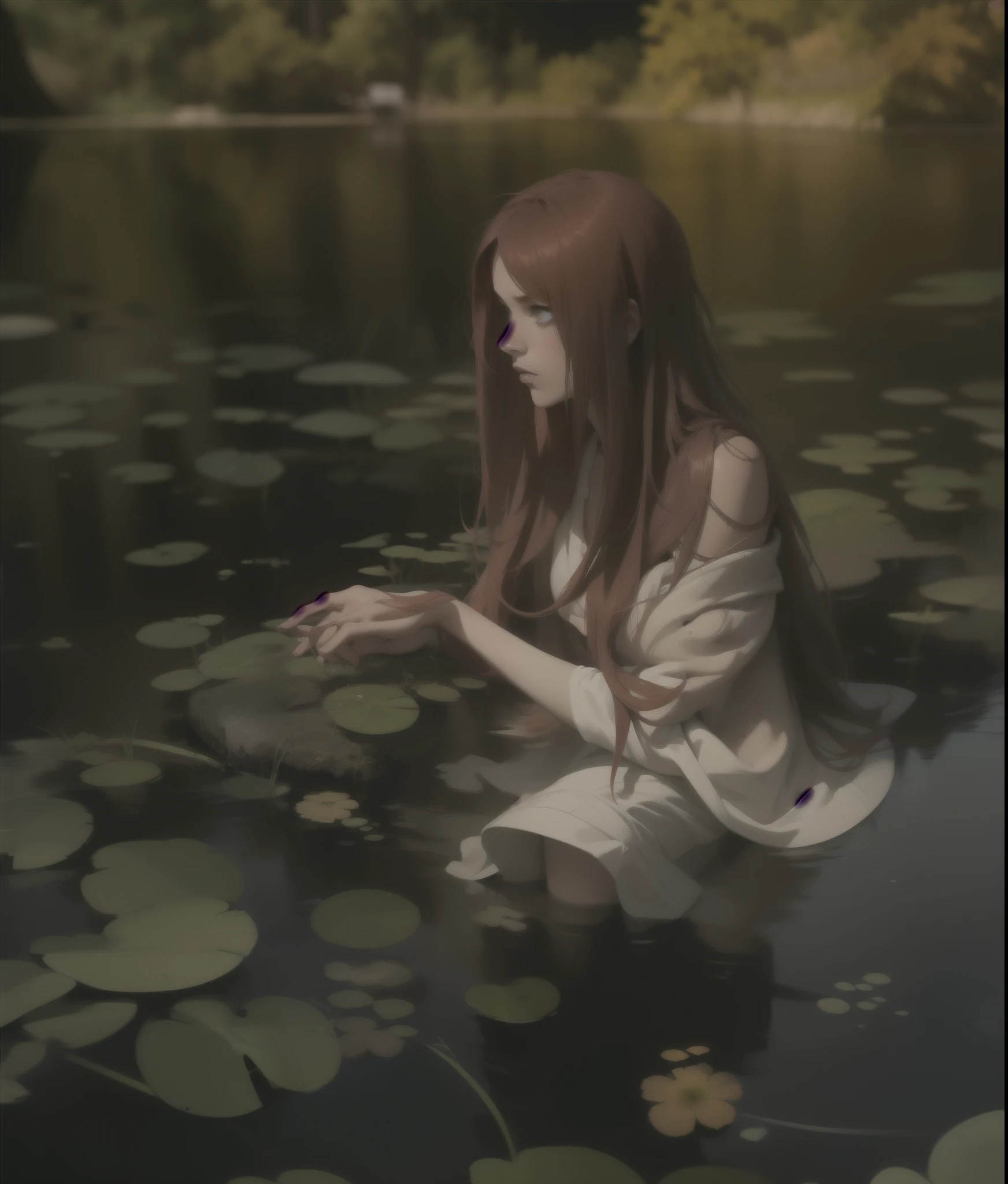(masterpiece, best quality), 20 years old, skinny, 1girl , power (csm), symbol-shaped pupils, cross-shaped pupils, dark red hair, hair between eyes, long hair, superb girl, bust, high detail eyes, perfect eyes, high detail face, same eyes, glare, soft light, dream light, digital painting, 8K resolution, waist shot, serenity (8K:1.1), expressive eyes, soft and ethereal lighting, captivating composition, female, dark reed hair, long hair, wavy hair, light blue eyes, messy hair, white skin, ((detailed face)), ((same eyes)), ((perfect face)) ((perfect eyes, perfect mouth, perfect nose)), ((waste shot)), (ultra high definition, 8k, masterpiece: 1.3) ((long dark red hair)) ((pale skin)) ((DARK RED HAIR))