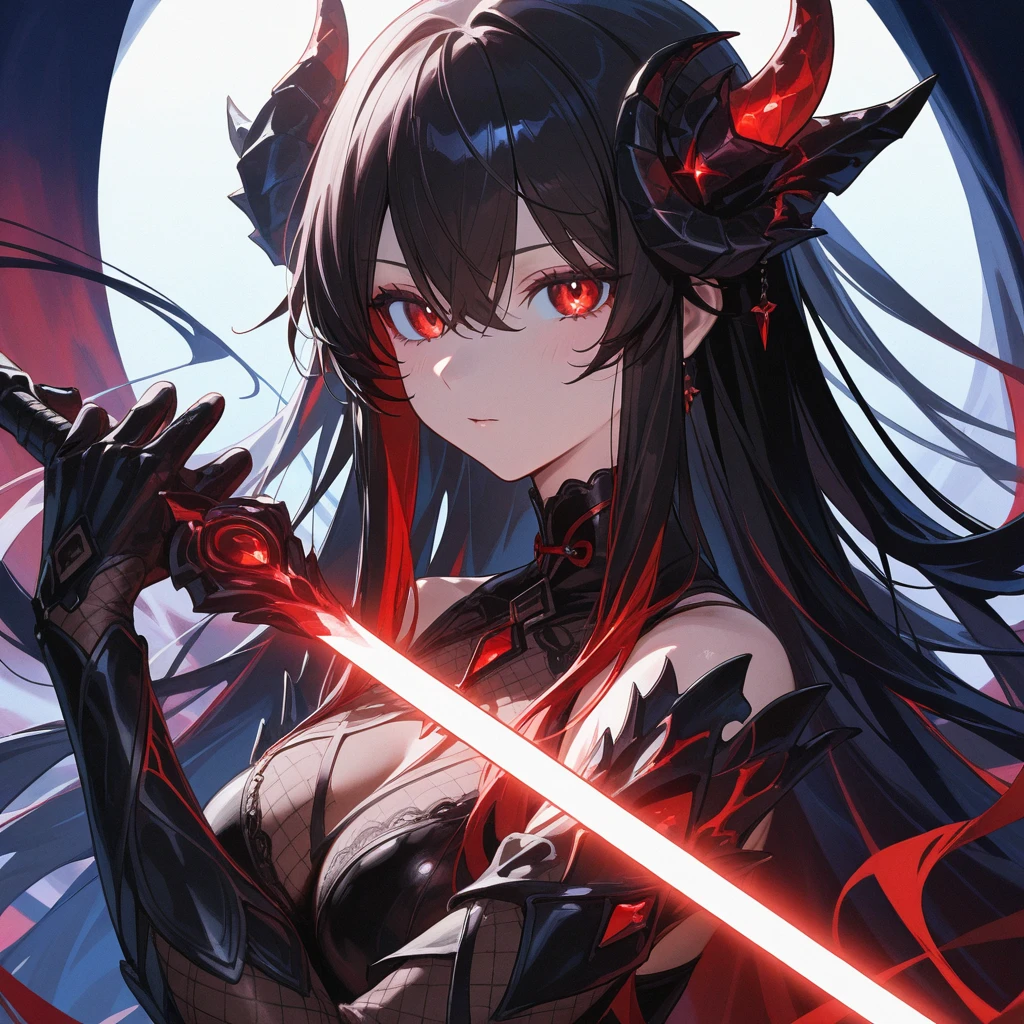 Highest quality、Highest quality、Masterpiece、girl((Age 25、as soon as、Highest Bust、Medium Bust、Wide open chest、Red glowing eyes、Black Ear、Red Mesh、Disheveled Hair、Loincloth、thin、The best valley、Open chest、Luminous Wristbands、hair ornaments、Full body view、black ninja costume、revolver、scar、Full body scar、Fighting Pose))、high quality、Beautiful Art、background((night、Ninja World))、flight、Flying Debris、Depth of text、movie、Visual Arts、Perfect Art、8K、Genuine、