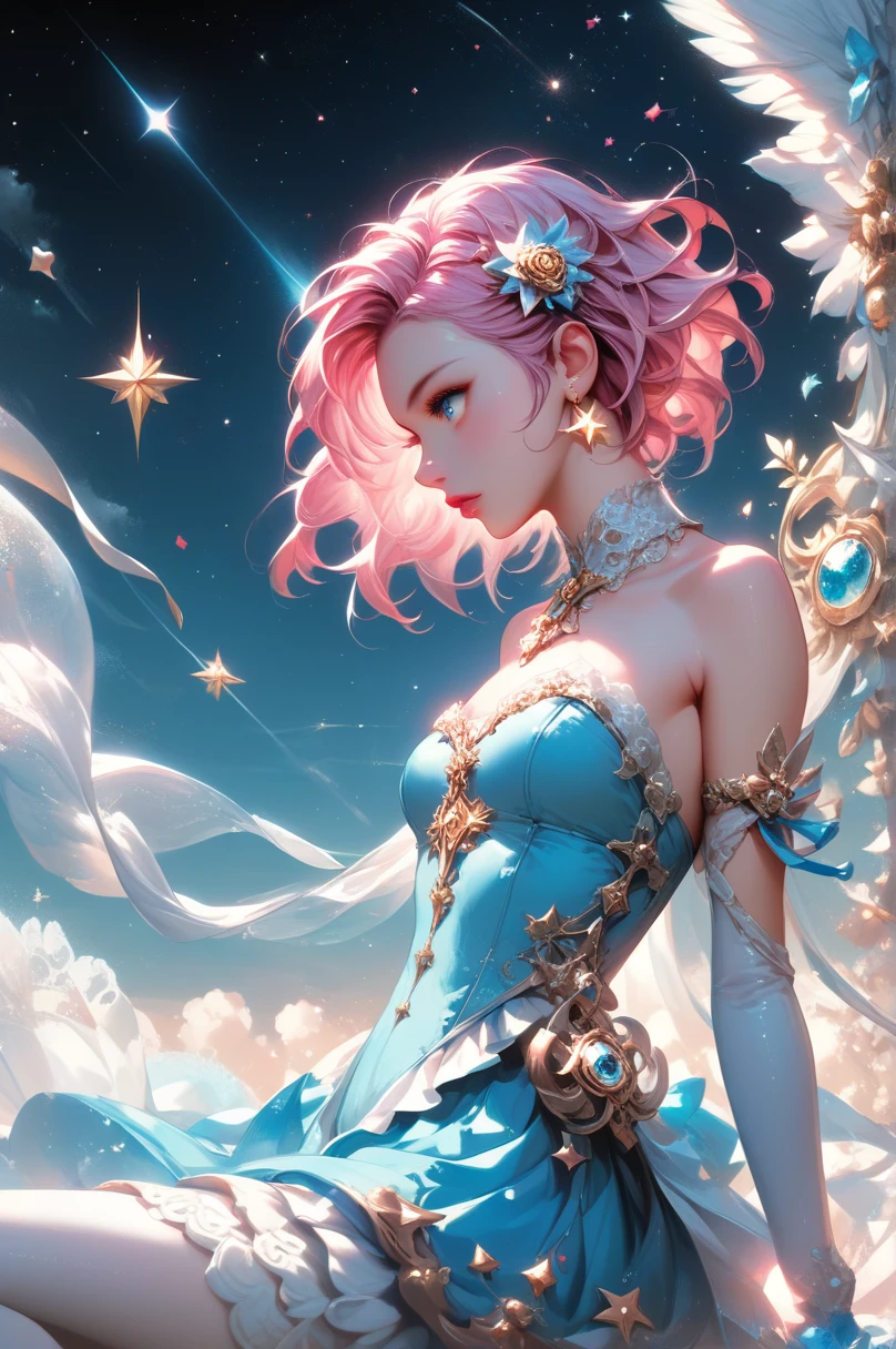 by rella, by Laurie Lipton, <lora:Rella:0.6>, 
break
watercolor,
break
hatsune_miku, solo, parted lips, detailed face, detailed eyes, detailed hair, wind effect, 
break
perspective from below,
break
strapless, bare shoulders, collarbone, Three-quarter sleeve wedding dress, inspired by Kazuki Akane,
break
Gratified,
break
(clear blue sky), 
break
 [photorealistic:pseudo-impasto:0.6],
break
beautiful, aesthetic, detailed, beautiful color, amazing quality,
