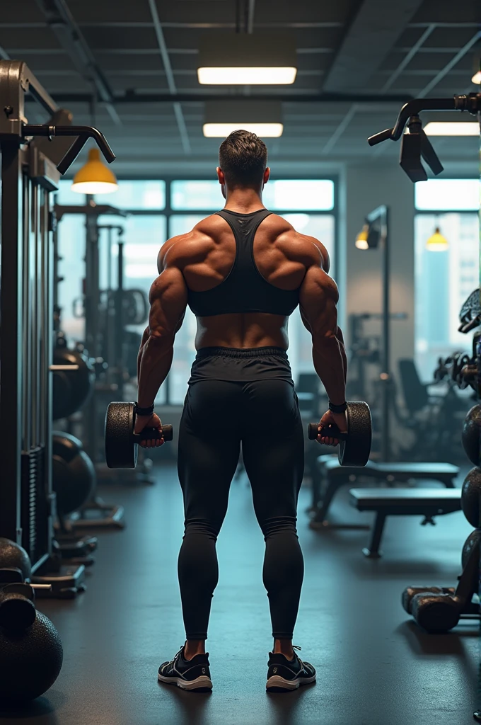 Gym, muscles, no shorts, no clothes, erection, many people, bruises all over, bulging crotch, exceptionally strong