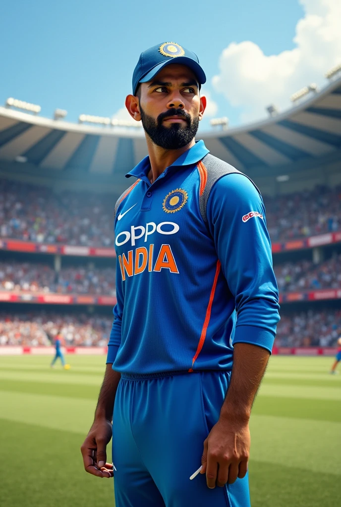 Create a clear image of virat kholi