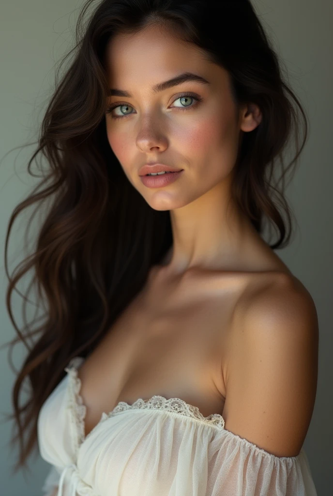 Best quality, masterpiece, ultra high res, (photorealistic:1.4), raw photo, 1girl, off shoulder