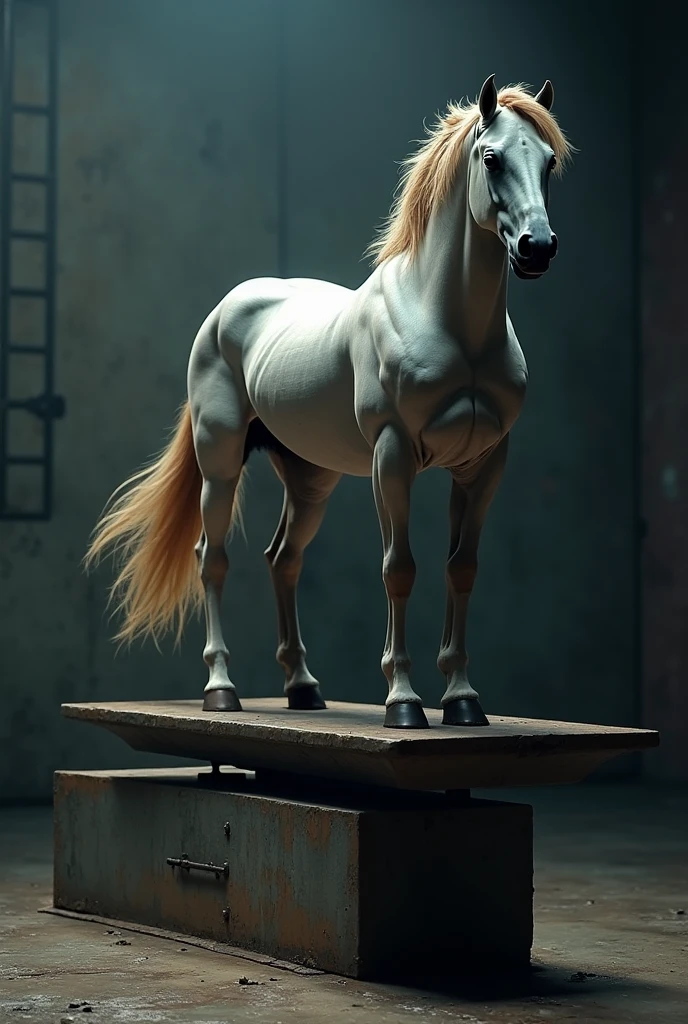 A female centaur,She is famous in the multiverse,She is both a female centaur, half human, half horse, half horse,It is also a female Yingzhao。She blends both images,The first is the head of a horse/neck/Shoulder these parts,After feminization,The upper body transforms into a beautiful female human,Female, half-centaur, half-human, half-horse, half-human,The second is the waist of the horse/hason/gluteal/Legs feminine,Female half-horse with beautiful woman's,Chimer,It's like a female human wearing a half-horse-like costume and making a seamless chimera,This chimerization is based on powerful futuristic technology。The ultra-wide-angle lens captures the image of her sleek and ethereal wings charging and leaping on the ionosphere。Her front half is distinctly feminine,Tall sexy body,Has K cup teardrop-shaped giant tit chest,It has a small man's waist butterfly spanning long legs,The half-horse part of the hind body,Embedded interface in the front half of the body hip position。The back half of her body is horse-shaped,Half-horse torso,The morphology is completely female and humanized,Start at the upper end of the sternum,Embedded in the lower back position of the beauty body,Sexy bent dog style shaped chest/lower back/Ventral transverse,Then there are the sexy beauty's upright hips,Her entire body has been completely feminized,Including the half-horse part,Mechanized armor covers the knee-shaped anti-joints and feet,And these parts are highly anthropomorphic,This gives her legs a graceful and slender line,She has four slender legs like a supermodel,Under the legs are skinny white feet dressed in Skyscraper Heels,Use Midjourney's advanced stroke tools and color palettes, as well as texture packs, model packs, and texture tools,Concentration,Femaleize all parts of her original equine physiologic appearance,And give these parts an ergonomic appearance,Fine treatment of the thoracic and abdominal cavity of the posterior body,As well as hips and legs,Tightly connected details
