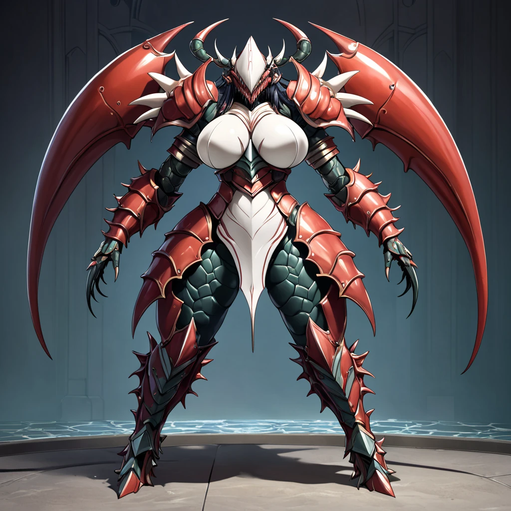 a close-up of a person with a very large body and a very large body, bikini armor female knight, armor girl, a very beautiful berserker woman, embellished bikini armor, like a badass monster hunter, with monster hunter armor, por Shen Zhou, thick armor, wearing witch sword armor, female armor, female knight, female wick, fantasy heavy armor, blond hair