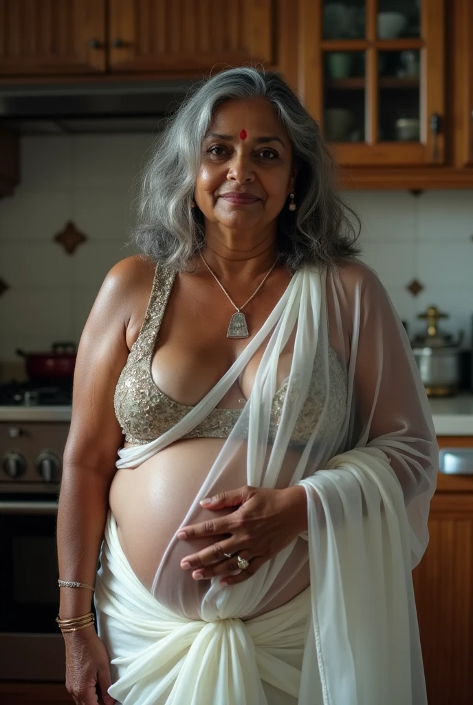 (Professional 3D renoffring:1.8),(Full body portrait:1),(((Sharpen))),full body visible, (RAW), 8k, hard light, (100% realistic skin texture:2.9), (((photorealism))), ((she is 65 years old,she has gray hairs as 20% of the total number of hairs:1.9)), horney, hot, (Indian village woman, indian look, indian village:2.2), five star hotel bedroom, ((her body details are looking like as sixty five year old woman)),she is waiting for young boy,sultry body with sexy belly, very attractive and beautiful, mature, (wide hips:1.9), (she has largest hips ever:1.5),curvy,(she has a jiggly fat round belly:2.1),thick thigs, beautiful female, (skinny waist and thick hips:1.9), (thick hips:1.9), (largest haunches ever:2.2), large thighs, solo indian woman,(curvy accentuated booty:1.9),full body,detailed (wrinkles, blemishes!, folds!, moles, viens, pores!!, skin imperfections:1.1), (she is (milf, mature, mother in law, aunt):1.5),her face look like mixer of Ramya Krishnan and Pavitra Lokesh,she has ((flat breasts:0.01), (small breasts:2.2), (small bust:1), (small bust:1.3),(saggy breasts:1)), (highly detailed skin), freckles, sfw, (blue tint:0.6), (dirty:0.8), (bloody:0.7),key lighting, (backlighting: 0.5 ),Highest quality,(very voluptuous body:1.1),(detailed anatomy:1.9), wide angle,(she is showing her vaginal), (vaginal parts are best quality and detailed:1), (vaginal is realistic), (she has big booty:1.97),she is standing, she is ((looking directly at viewer),(front view:2.1)), front body side, front body angle, (big hips:2.2),(big haunches:2.1),(thick thigs:1.4), (60 year old women:1.9), (Indian goddess, goddess, she is indian woman,she is married, realistic stomach, realistic navel, realistic and detailed fingers, perfect fingers:1.9), (nsfw, uncensored:1.6),(Highest quality,wide angle,hyperrealistic full figure,realistic person, 100% realistic look:1.5), (she is nude and without any clothes:1.7), (she is 100% Indian woman, married woman:1.8),chubby body, a navel