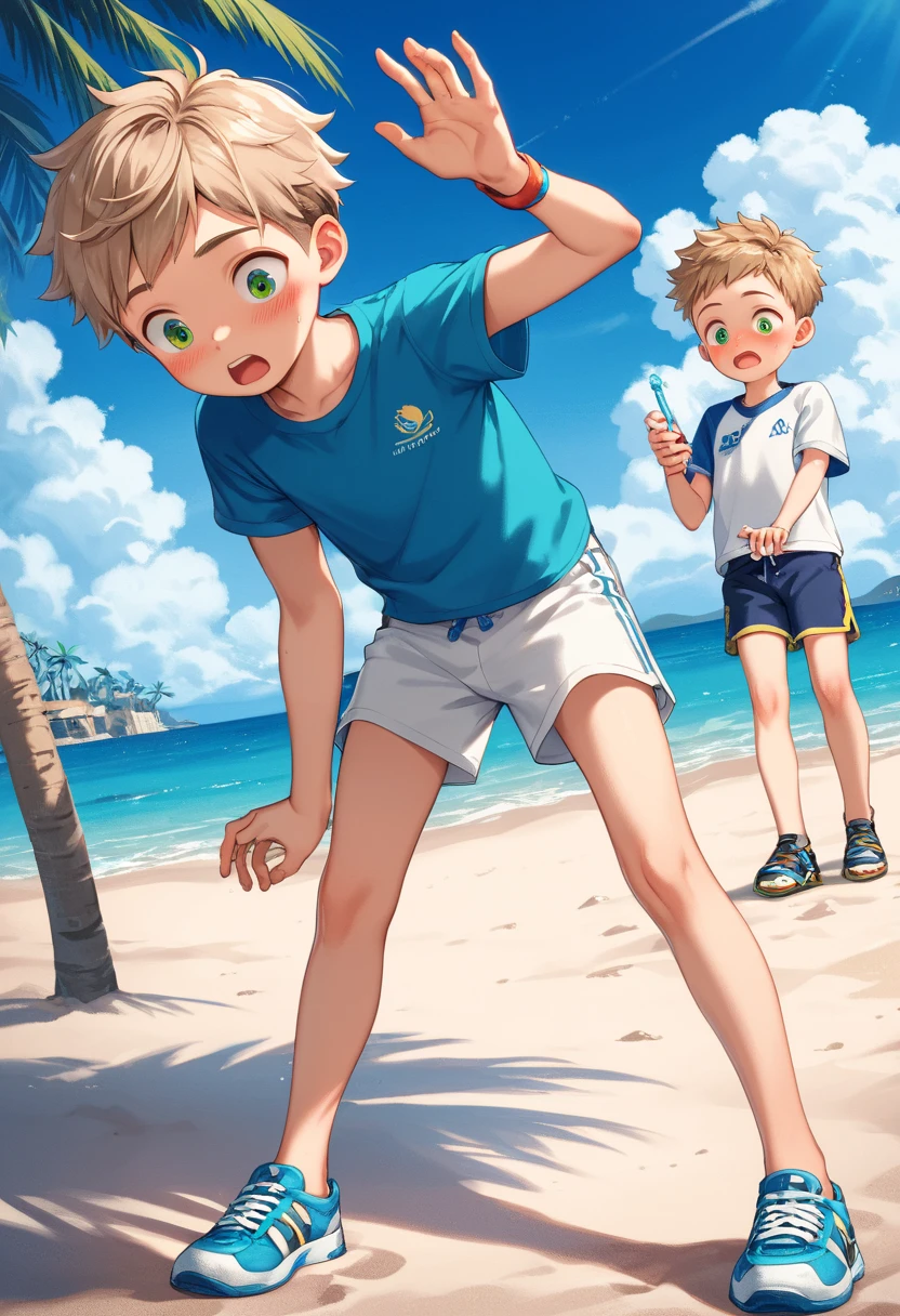 2 boys,male couple,Shota,Naked,Thin and sexy,blond,bondage,blush,crowd,first time having sex,Exhibitionism,x-ray crotch,Leaking out of the ass,In the water,open knees,spread thighs