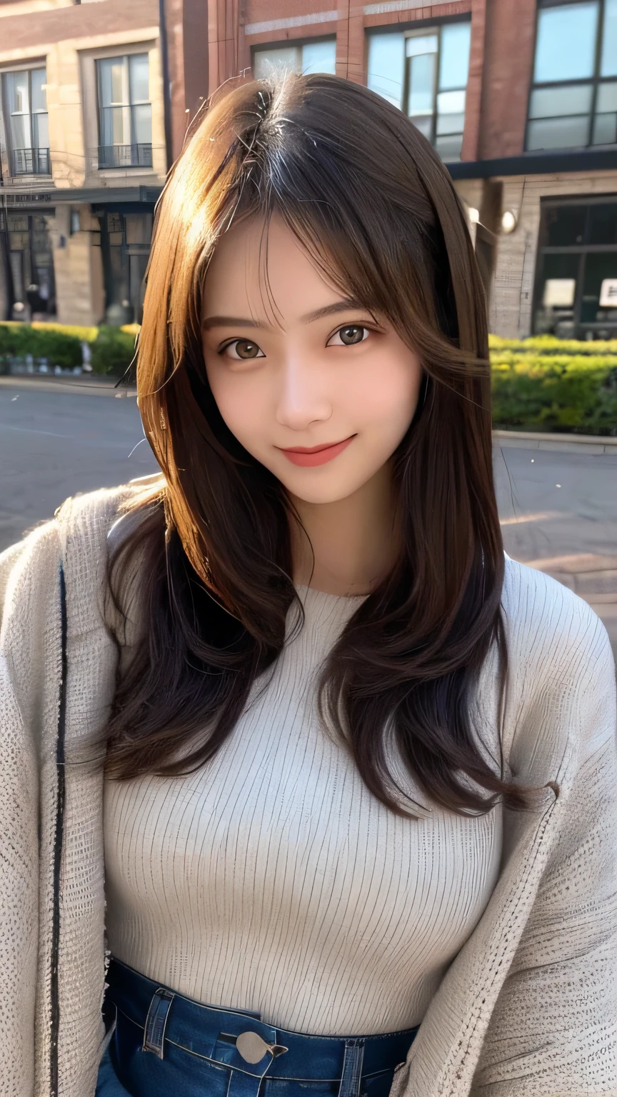 (8K, highest quality, masterpiece:1.2), (realistic, Photoreal:1.37),face close up, super detailed, one girl, cute, solo, indoor, (nose blush), (laughter:1.20), (closed mouth), chest, beautiful and fine eyes, (hair length: 1.2), Floating hair NovaFrogStyle, Upper body, cut and sew,Drinking coffee