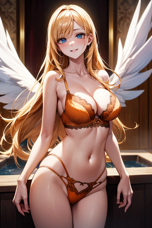 ((masutepiece)), Best Quality, Super Detail, HDTV, Highly detailed CG unified 8K wallpaper, Perfect Anatomy, Cinematic Light, Detailed hand, ((((High angle)))), (One woman with big breasts with sexy charm), ((High definition beauty face,Full body)), ((angelicales,Six Wings,golden wings,A glowing ring overhead,Small Area Micro Bikini,maikurobikini,Red Micro Bikini,Golden edging)), ((Fantastic space,cosmic space,Starshine,float,bewitching poses)), (Big background), (Eye of Detail: 1.4), (Wet body)), Shiny skin, Fine-grained skin, Fine-grained hair, Cowboy Shot,