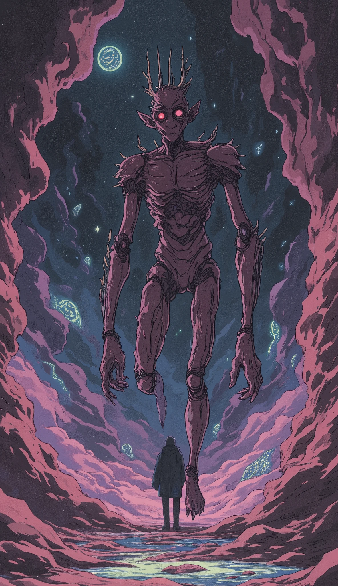 90s old anime surrealism horror manga, anime screenshot