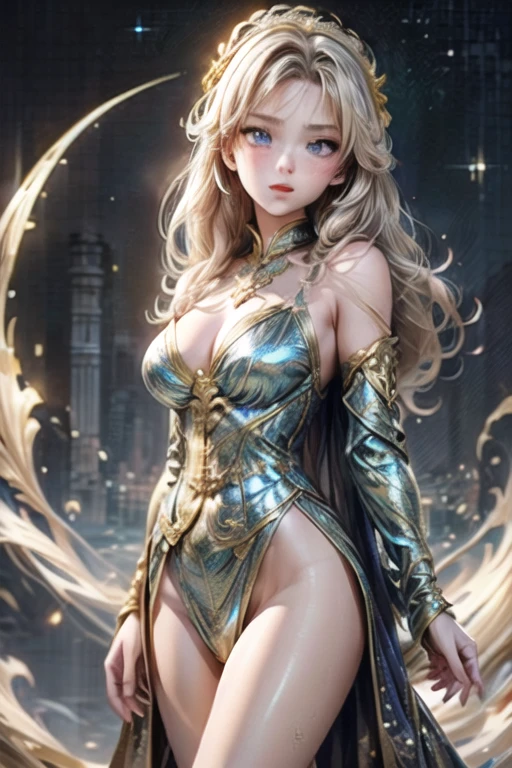 obra prima、Ful:1.3、stands、8k、。.....3d、realisitic、Ultra Micro Fotografia、qualidade superior、Wallpapers with extreme details CG Unity 8k、de baixo、detalhes intrincados、(1 female)、28 anos、(Lua Marinheiro:1.6 Super Bishoujo Senshi Marinheiro Lua Mer1、Meishaonv,Tiarra、bikini branco, lua eterna do marinheiro)、(Loira incrivelmente longa e brilhante de duas caudas:1.4、Loira de cauda dupla reta fina e muito longa, hair buns、Ornamento de cabelo redondo vermelho em um coque de cabelo)、((Uniforme Sailor Senshi:1.4、Blue metallic necklace,Sailor color in metallic blue,Ultra Blue Metallic Pleated Mini Skirt:1.5、fita vermelha muito grande no peito,,Long gloves of white latex,luvas vermelhas nos cotovelos、bare arms,Tiara dourada luxuosa na testa、耳Nipple Ring,Luxurious decoration of golden jewels、high-legged swimsuit))、very up to and fit high gloss white holographic leather、Sexy high-shine white silver latex swimsuit with high-leg cut that shines like oil,The pants are visible,Pose de modelo sexy:1.2、dynamicposes:1.2,enormes asas brancas nas costas(Detalhes do rosto:1.5、olhos azuis、beautiful expression、Olhos belos、Iris sketch, Olhos com destaques、Lips up:1.5、up to, Sharp, pale eyebrows,、long eyeslashes、Double eyelashes、up to, up and muscular,,um rosto pequeno、peito alto e grande、perfectly proportions、seios grandes cintura fina、visible pore、sorriso sedutor、perfect hand:1.5、octan render、highly dramatic picture、(divindade lunar,cosmic background、Raios ao luar、uma lua、Dynamic backgrounds、exquisite lighting and shadow、dynamic nail、Antecedentes detalhados),Luz natural forte、luz solar、Digital SLR、foco nítido: 1.0、Maximum clarity and sharpness、Mecha Musume,(coelho, coque duplo, bicaudal, Faixa separada, circlet, jewelries, brincos, gargantilha, red bow, luvas brancas, Bosques de Cotovelo, saia azul)