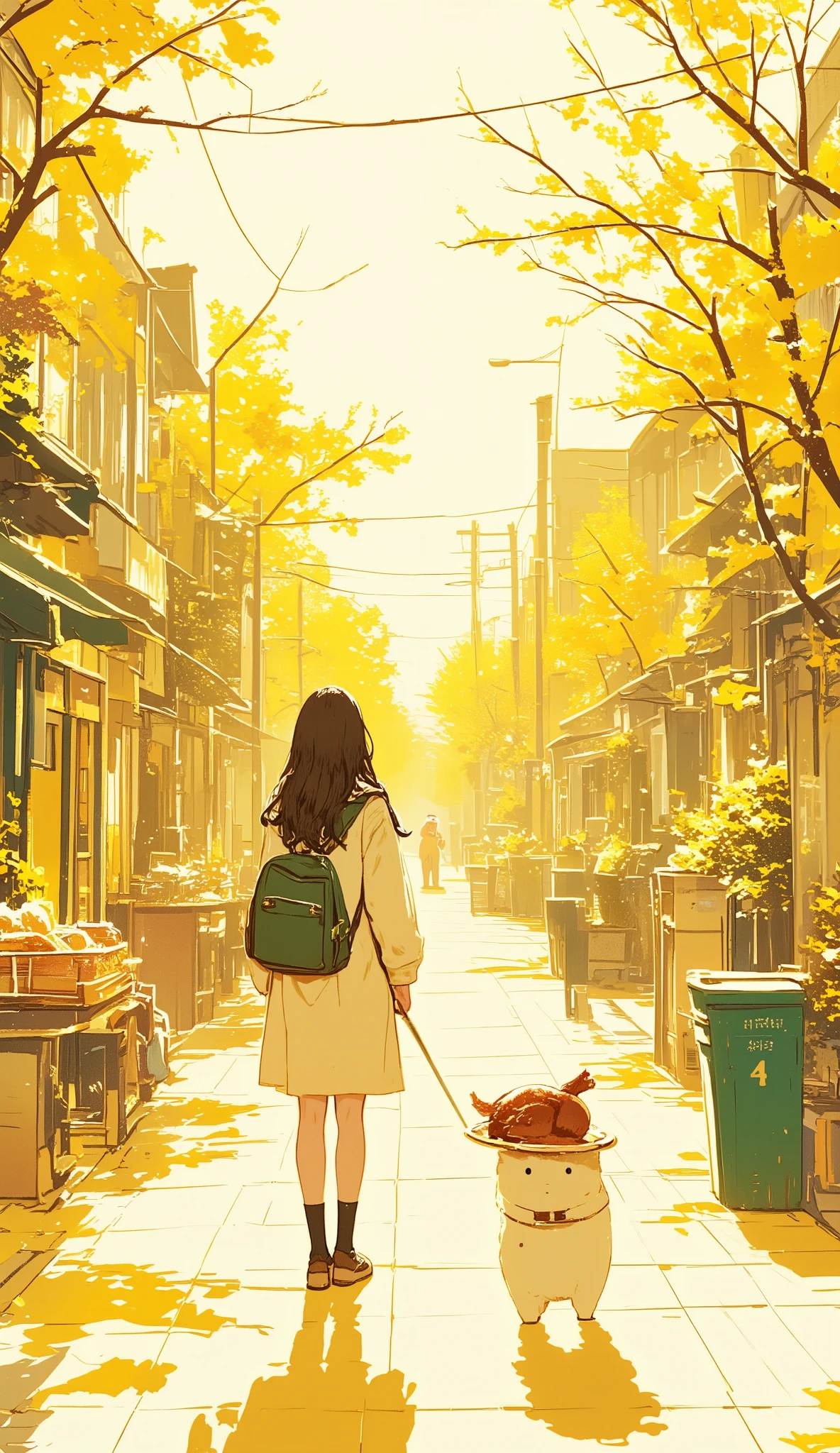 chrome yellow illustrations , Flat Street , cake decoration, Roast turkey, Girl on her way home from school, yellow-green illustrations , End of the year, English muffins , Christmas Eve , Girl, Merry Christmas , mimosa illustrations , To you, illustrations with canary yellow as the main color,, Busy Cities , beautiful woman, Santa Claus, cream yellow illustrations