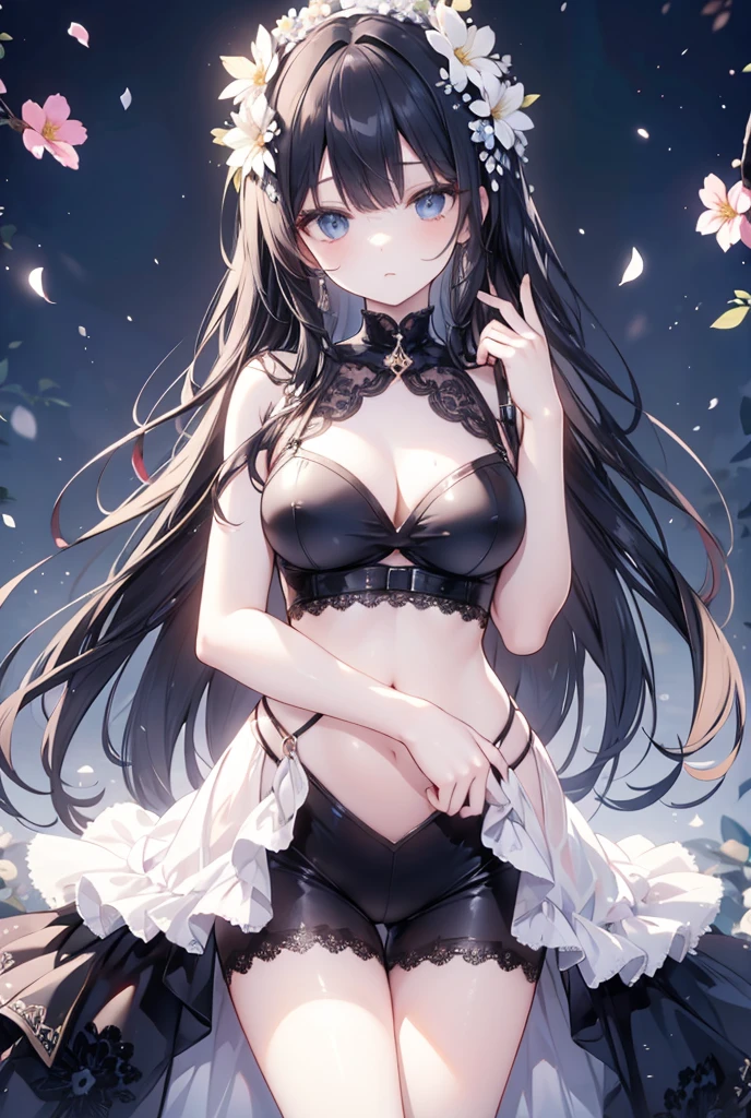 highest quality、masterpiece、High sensitivity、High resolution、ghost、thunder、horn、Double teeth、Thin thighs、