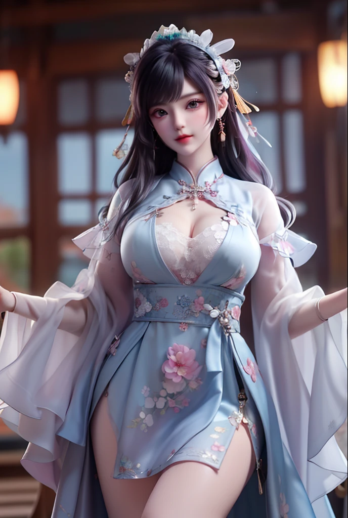 1 beautiful and sexy 20 year old girl, ((ultra-thin sexy nightgown with deep slits to cover :1.6)), ((full nude:1.6)), ((The girl wore an off-the-shoulder dress that revealed her cleavage and exposed her breasts beautifully:1.6)), ((long black hair:1.6)), bangs, elaborate jewelry made from precious stones and beautiful hair, the noble, noble style of an extremely girl beautiful, very pretty and lovely face, ((bright face:1.2)), very pretty face, thin eyebrows, eyes are so beautiful and perfect, flawless beautiful face, ((black pupil: 0.8)), very beautiful eyes, ((eyes silver: 1.5)), ((light purple eyeshadow makeup is very attractive and devilish:1.3)), beautiful makeup and detailed hairdo, eyelashes, steamy eye makeup, high nose, earrings, plump red lips, beautiful and balanced lips, ((closed mouth: 1.5)), slim hands, beautiful thighs best, ((Sitting position, chest puffed out and arms behind: 1.6)), ((unbutton the girl's shirt:1.6)), ashamed, rosy face, clean face, flawless beautiful face, smooth white skin, (big breasts: 1.3)), ((high breasts: 1.6)), firm breasts, beautiful cleavage, (((big and super round breasts: 1.5))), ((super tight breasts: 1.5)), beautiful breasts, busty breasts, perfect body, thrust your chest forward, 8k photo, super high quality, hyper realistic, super 10x pixels, optical, studio bright, edge bright, two-tone lighting, (high detail skin: 1.2), super 8k, soft light, high quality, volumetric light, optical, high resolution optical, light, best photo, 8k quality, smooth sharpness, (((bright white skin, super bright background: 1.2))), (((super bright skin:1.5))), bright colors harmonious light, ((red flower background:1.5)), aurora, lightning, surreal graphics, most realistic graphics, alone, solo, Extremely sharp, surreal images, look at the beautiful girl's body, (((frontal portrait: 1.2)))."
