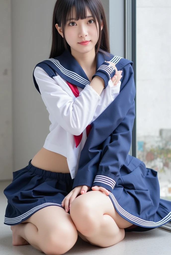 ((top-quality、masuter piece:1.3))、201 year old girl、Beautiful girl emphasizing slender abs:1.3、(Shortcut Hair、huge-breasted:1.2)、(((Touching the pubic area with your hand:1.2、Climax face)))、hyperdetailed face、A detailed eye、二重まぶた、Face of sexual pleasure、Panting face、Iki face、Beautiful expression、barechested、sexypose、((Inviting attitude、barechested))、a wet body、((barechested、Climax posture、Flip up your skirt、See-through sailor suit))、You can see the shape of the nipple、(((The nipple is visible、Pubic area visible、lying wet、My legs are wide open)))、(((Shortcut Hair、Climax face、Touching the pubic area with your hand)))、Raw photo、Face in love、no panty、no-bra、See-through sailor suit、Photo Quality、Toned waist、Beautuful Women、Beautiful waist constriction、The pubic area gets wet and the juice drips., (top-quality), (ultra-detailliert), (masterpiece), (wall-paper), (详细的脸), (dynamicposes)、(((Open your pubic area with your fingers to show off)))、The crotch is soaking wet、Beautiful crotch、Raw photo from thigh up、Fully see-through attire、Beautuful Women、(((Correct hand、Correct fingers、Two arms、Five Fingers、Precise human body structure)))