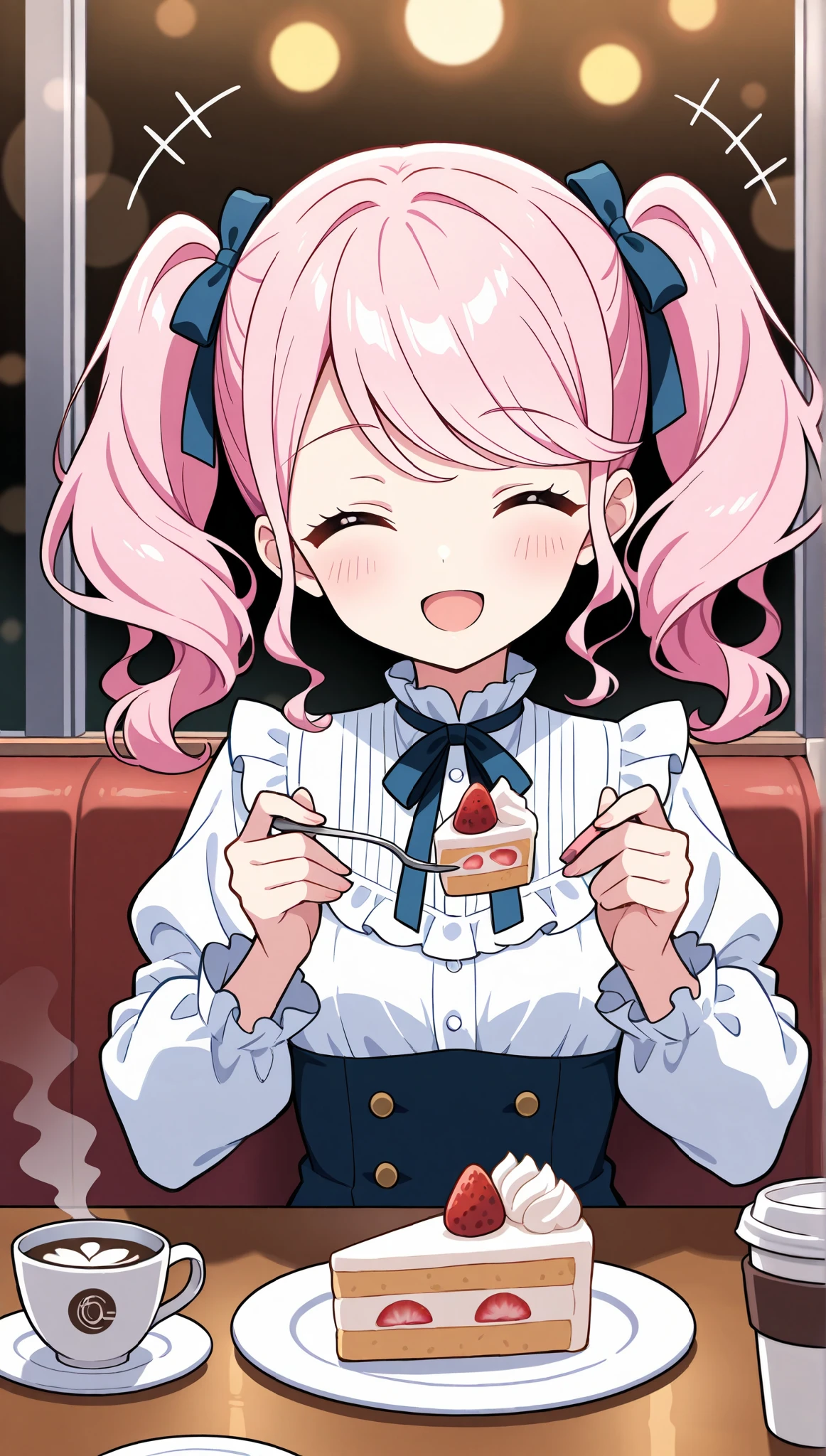 1 girl, small nose, very beautiful detailed face and eyes, bright colors, cute face, delicate beautiful face, Bright magenta eyes, cute eyes, sparkling eyes, Big eyes, (small breasts:1.3), (perky chest:1.1), (pointed chest:1.0), (icecream magazine cover:1.3),highest quality, WorKs of masters, High resolution,BlacK color hair,shiny hair, side ponytail,hair between eyes,bangs, (black jacket, real clothes, cleavage, black skirts, black thighhighs, thigh strap, fingerless gloves, single glove:1.2) , spread legs, panties shot, medium hips, glamorous body, white skin, smile, thin pubric hair, super beautiful face, Super beautiful eyes, Super beautiful hair,trendy outfit,sexy and attractive,full body esbian, Real World, Natural light,perfect Natural light,(with sparkling eyes and a contagious smile), This masterpiece is not only visually stunning but also tells, make of cake cooking , in the kitchen, open mouth, looking at viewer,