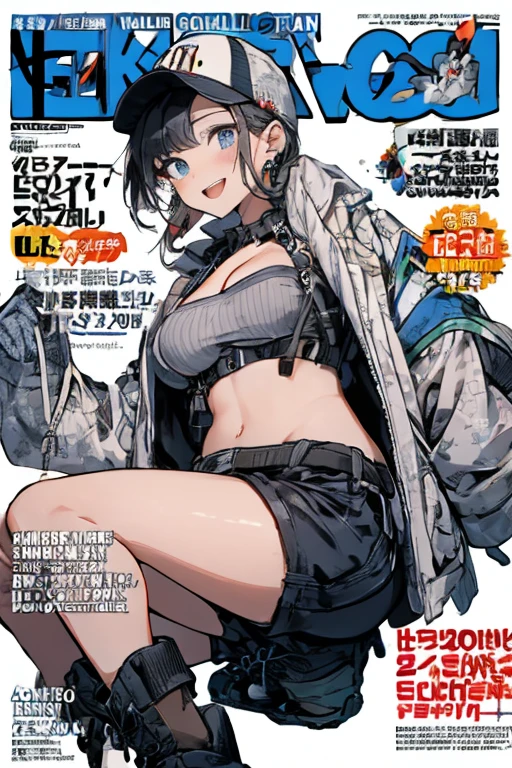 (masutepiece:1.2, Best Quality, Top Quality, Lens Flare, Depth of Field,), (Close Up: 1.3), (Wide Shot, Fisheye: 0.85), Face Focus, [1 girl in, expressioness,big boobs,Cosplay, ] , (Magazine cover:1.5)