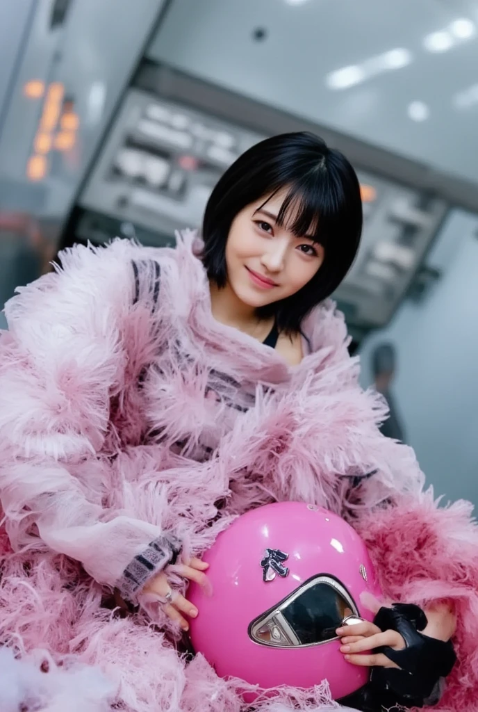 araffe in a black anis pink outfit posing for a picture, cute girl weaAlsog tank suit, Anime Girl Cosplay, is. va from overwatch, Ayaka Cosplay, Anime Cosplay, Sakura Kinomoto, Also, Anime characters; full boisy art, juri misaki, trenising at cgstation, Yoshitomo Nara