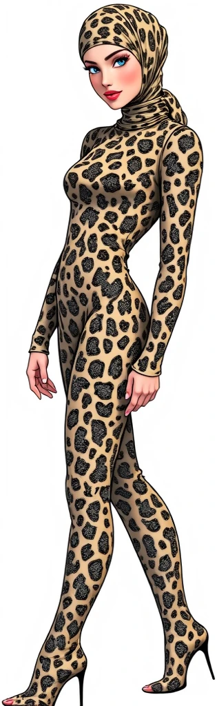 a drawing of a woman in a leopard suit with a whip, humanoid cheetah, of anthro leopard warlock, full body concept, milo manara style, hot reptile humanoid woman, full body view, full body with costume, anime woman fullbody art, fullbody view, full body illustration, anthropomorphic female, new costume concept design, snake woman hybrid