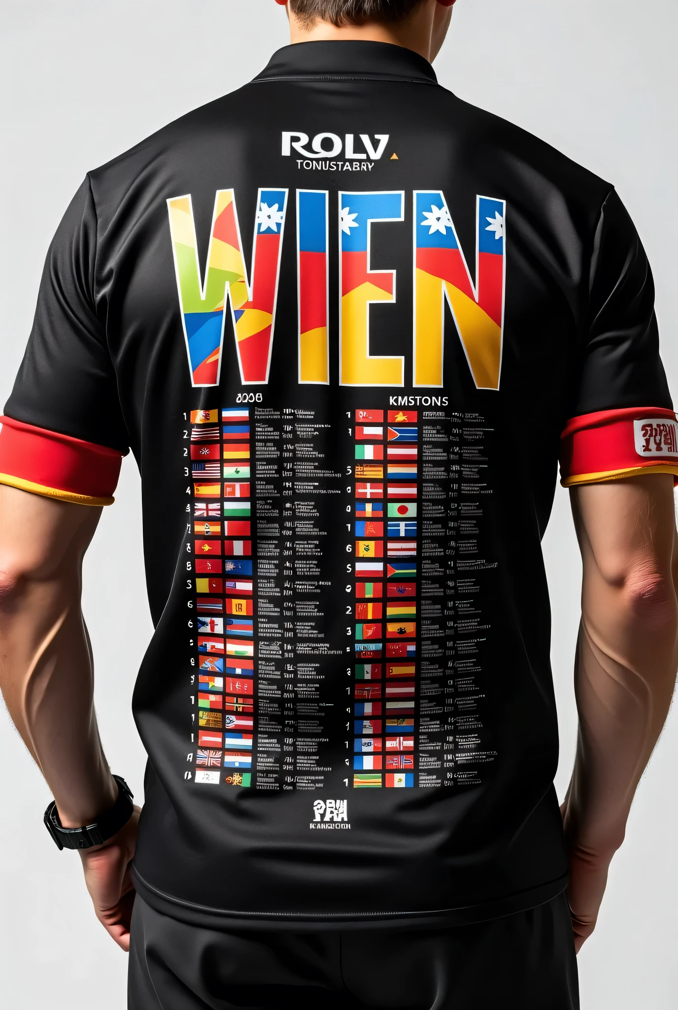 Create football jerseys with the colors of the German flag