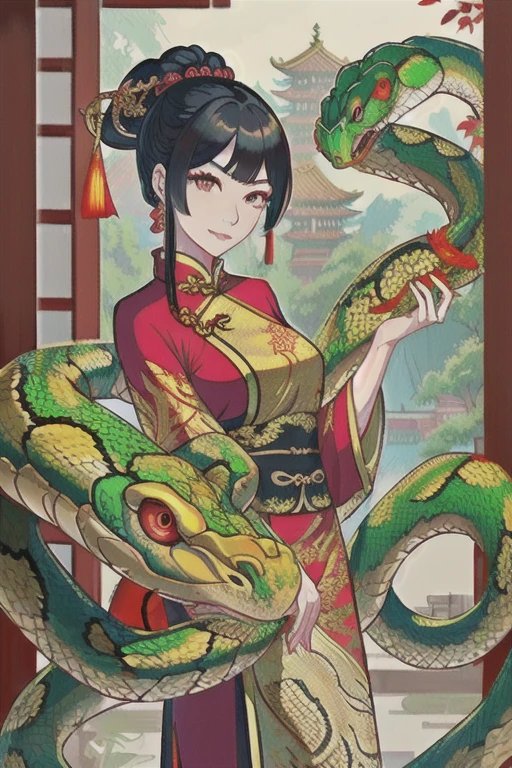qgufeng，Turtle Chancellor，Chinese style，white background,full body, chibi