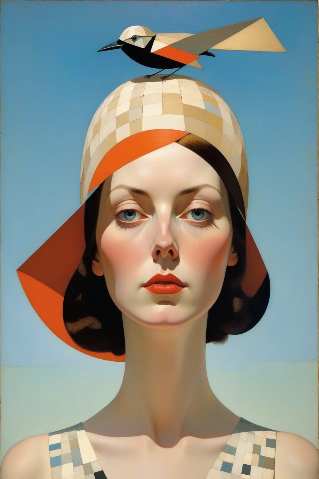 <lora:Tamara De Lempicka Style:1>Tamara De Lempicka Style - A vision of god, a colourful portrait, in the style of artist Tamara de Lempicka